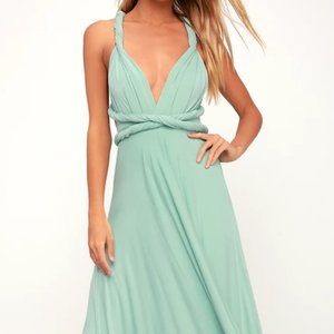 Tricks of the Trade Maxi Dress - Light Sage